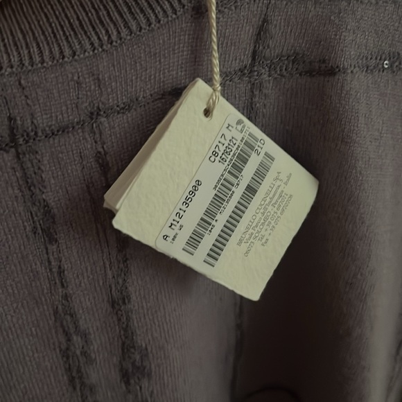 NWT Brunello Cucinelli Italy Size M Purple lilac 100% Cashmere Vest Sweater - Picture 11 of 11